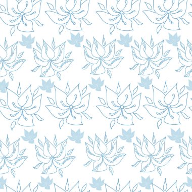 Çiçek seamless modeli. Vektör arka plan çiçekler ile. Tekstil, kumaş, Hediyelik eşya, ambalaj ve tebrik kartları için resimler el çekilmiş.