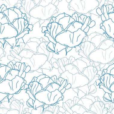 Çiçek seamless modeli. Vektör arka plan çiçekler ile. Tekstil, kumaş, Hediyelik eşya, ambalaj ve tebrik kartları için resimler el çekilmiş.