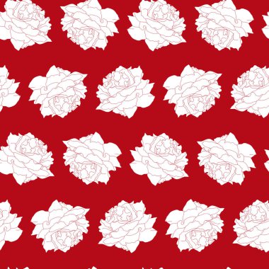 Çiçek seamless modeli. Vektör arka plan çiçekler ile. Tekstil, kumaş, Hediyelik eşya, ambalaj ve tebrik kartları için resimler el çekilmiş.