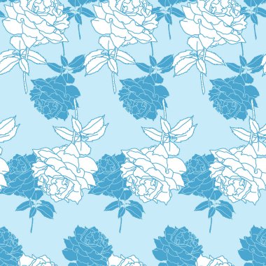 Çiçek seamless modeli. Vektör arka plan çiçekler ile. Tekstil, kumaş, Hediyelik eşya, ambalaj ve tebrik kartları için resimler el çekilmiş.