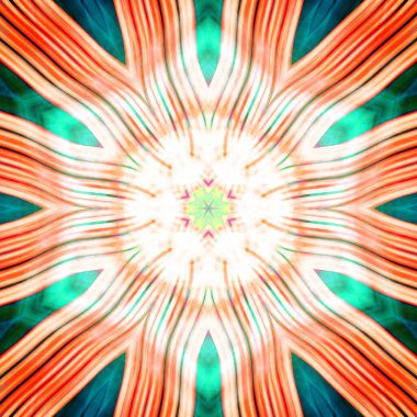 Fraktal soyut arkaplan. Dijital efektler. Şenlik dekorasyonu. Renkli desen. Geometrik doku.