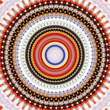 Fraktal soyut arkaplan. Dijital efektler. Şenlik dekorasyonu. Renkli desen. Geometrik doku.