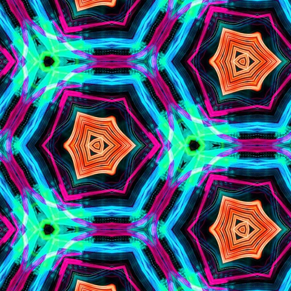 Fundo Abstrato Fractal Efeitos Digitais Decoração Festiva Padrão Colorido Textura — Fotografia de Stock