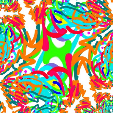 Çok renkli soyut arkaplan. Renkli desen. Dijital efektler. Poster, broşür, el ilanı ve kart için yaratıcı grafik tasarımı. Eşsiz duvar kâğıdı. Ağ, kumaş ve not defteri kapağı için arkaplan.