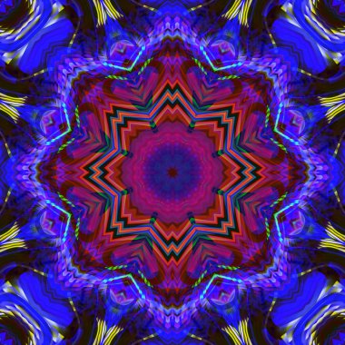 Renkli soyut desen. Dijital efektler. Poster, broşür, el ilanı ve kart için yaratıcı grafik tasarımı. Eşsiz duvar kâğıdı. Ağ, kumaş ve not defteri kapağı için arkaplan.