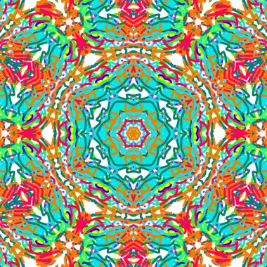 Çok renkli soyut arkaplan. Renkli desen. Dijital efektler. Poster, broşür, el ilanı ve kart için yaratıcı grafik tasarımı. Eşsiz duvar kâğıdı. Ağ, kumaş ve not defteri kapağı için arkaplan.