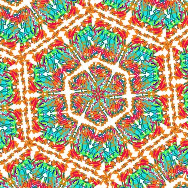 Çok renkli soyut arkaplan. Renkli desen. Dijital efektler. Poster, broşür, el ilanı ve kart için yaratıcı grafik tasarımı. Eşsiz duvar kâğıdı. Ağ, kumaş ve not defteri kapağı için arkaplan.