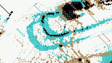 Renkli soyut desen. Dijital efektler. Poster, broşür, el ilanı ve kart için yaratıcı grafik tasarımı. Eşsiz duvar kâğıdı. Ağ, kumaş ve not defteri kapağı için arkaplan.