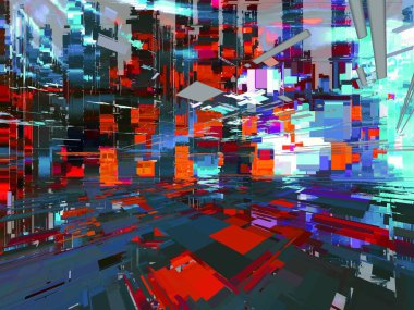 Renkli soyut desen. Dijital efektler. Poster, broşür, el ilanı ve kart için yaratıcı grafik tasarımı. Eşsiz duvar kâğıdı. Ağ, kumaş ve not defteri kapağı için arkaplan.