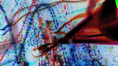 Renkli soyut desen. Dijital efektler. Poster, broşür, el ilanı ve kart için yaratıcı grafik tasarımı. Eşsiz duvar kâğıdı. Ağ, kumaş ve not defteri kapağı için arkaplan.