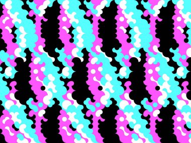 Renkli soyut desen. Dijital efektler. Poster, broşür, el ilanı ve kart için yaratıcı grafik tasarımı. Eşsiz duvar kâğıdı. Ağ, kumaş ve not defteri kapağı için arkaplan.