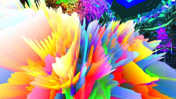 Renkli soyut desen. Dijital efektler. Poster, broşür, el ilanı ve kart için yaratıcı grafik tasarımı. Eşsiz duvar kâğıdı. Ağ, kumaş ve not defteri kapağı için arkaplan.