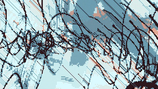 Színes Absztrakt Minta Digitális Effektek Kreatív Grafikai Tervezés Poszterhez Brosúrához — Stock Fotó