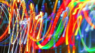 Renkli soyut desen. Dijital efektler. Poster, broşür, el ilanı ve kart için yaratıcı grafik tasarımı. Eşsiz duvar kâğıdı. Ağ, kumaş ve not defteri kapağı için arkaplan.