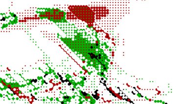 Renkli soyut desen. Dijital efektler. Poster, broşür, el ilanı ve kart için yaratıcı grafik tasarımı. Eşsiz duvar kâğıdı. Ağ, kumaş ve not defteri kapağı için arkaplan.