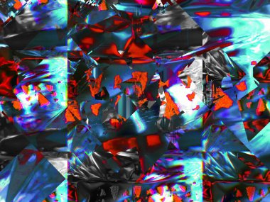 Renkli soyut desen. Dijital efektler. Poster, broşür, el ilanı ve kart için yaratıcı grafik tasarımı. Eşsiz duvar kâğıdı. Ağ, kumaş ve not defteri kapağı için arkaplan.