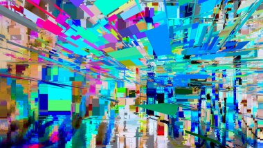 Renkli soyut desen. Dijital efektler. Poster, broşür, el ilanı ve kart için yaratıcı grafik tasarımı. Eşsiz duvar kâğıdı. Ağ, kumaş ve not defteri kapağı için arkaplan.