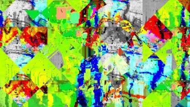 Renkli soyut desen. Dijital efektler. Poster, broşür, el ilanı ve kart için yaratıcı grafik tasarımı. Eşsiz duvar kâğıdı. Ağ, kumaş ve not defteri kapağı için arkaplan.