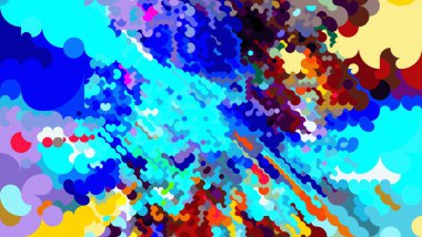 Renkli soyut desen. Dijital efektler. Poster, broşür, el ilanı ve kart için yaratıcı grafik tasarımı. Eşsiz duvar kâğıdı. Ağ, kumaş ve not defteri kapağı için arkaplan.