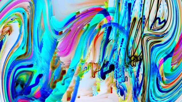 Kleurrijk Abstract Patroon Digitale Effecten Creatief Grafisch Ontwerp Voor Poster — Stockfoto