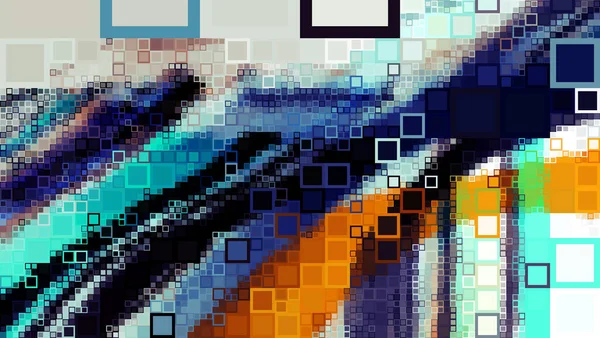 Färgstarkt Abstrakt Mönster Digitala Effekter Kreativ Grafisk Design För Affisch — Stockfoto
