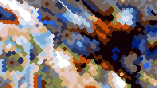Patrón Abstracto Colorido Efectos Digitales Diseño Gráfico Creativo Para Póster —  Fotos de Stock