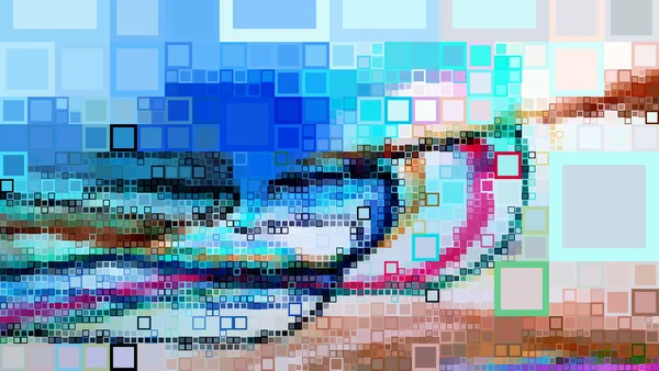 Bunte Abstrakte Muster Digitale Effekte Kreatives Grafikdesign Für Plakate Broschüren — Stockfoto