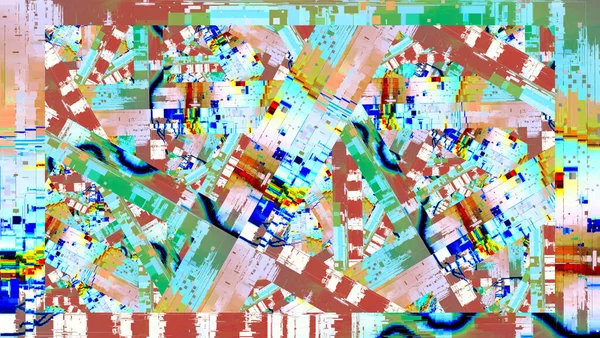 Patrón Abstracto Colorido Efectos Digitales Diseño Gráfico Creativo Para Póster —  Fotos de Stock