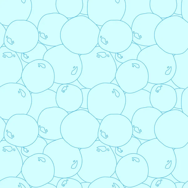 Soap Bubbles Seamless Pattern Light Blue Background Modern Abstract Design — Stock Vector