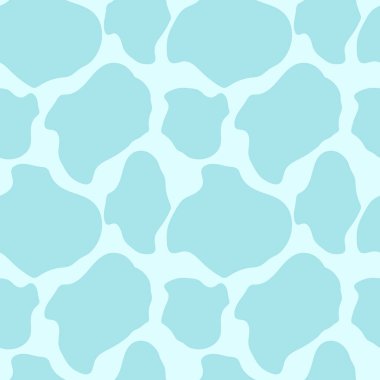 Mavi gölgeli, soyut hayvan desenli kusursuz desen. Ambalaj, kağıt, kapak, kumaş, iç dekorasyon için modern soyut tasarım