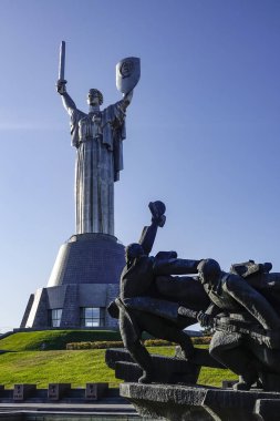 Kiev, Ukraine The Motherland Monument, ot The National Museum of the History of the Ukraine in the Second World War Memorial Complex. clipart