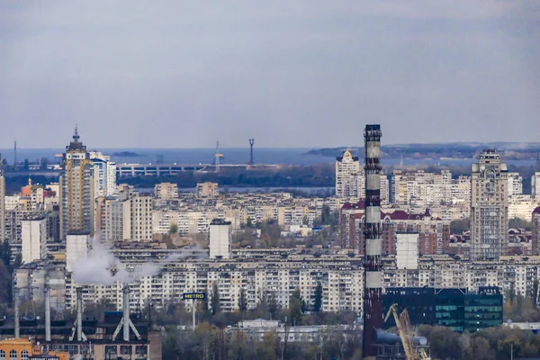 Киев Украина Бетонный Пригородный Горизонт Киева — стоковое фото