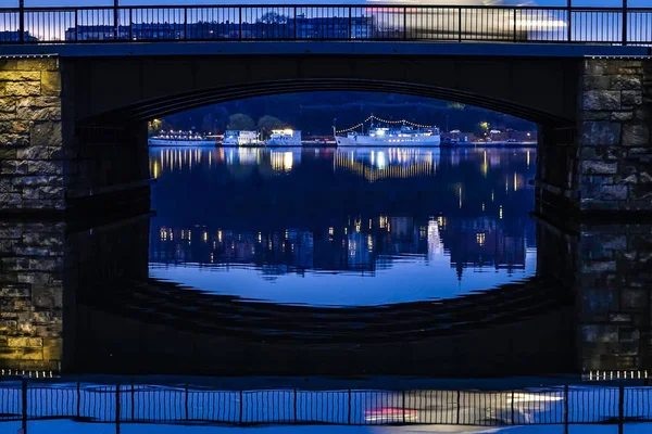 Стокгольм Швеція Стадсбрун Центрі Міста Вранці — стокове фото