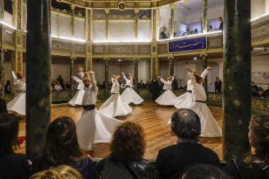 Istanbul, Turkey A show of the Whirling Dervishes clipart