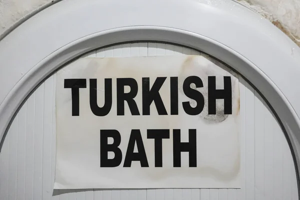 Istanbul Turkey Sign Turkish Bath Hamam — Stock Photo, Image