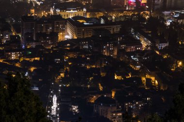 Tiflis, Gürcistan Eski şehrin manzarası.