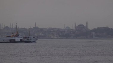 İstanbul, Türkiye 1 Aralık 2019 İstanbul limanında feribot yolculuğu
