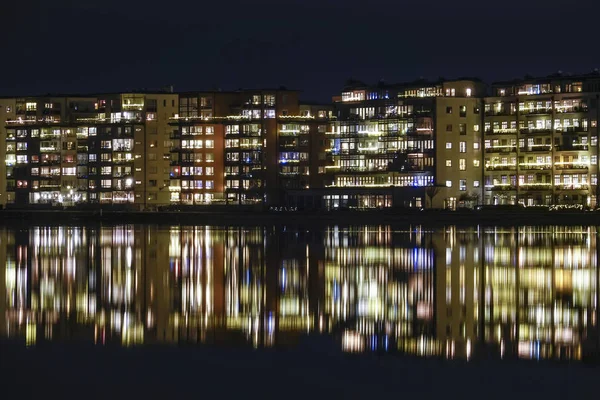 Stockholm Švédsko Ostrov Lilla Essingen Noci — Stock fotografie