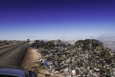 Marsa Matruh, Egypt A public landfill out in the desert where the garbage is burned