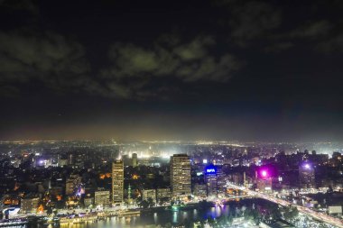 Kahire, Mısır Geceleri gökyüzü.