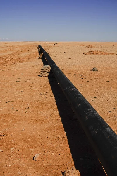 Marsa Matruh Egitto Gasdotto Nel Deserto — Foto Stock