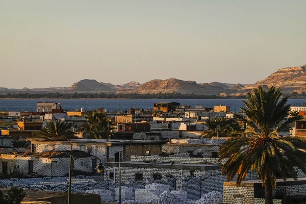 Oasis Siwa Égypte Horizon Siwa Lac Siwa — Photo