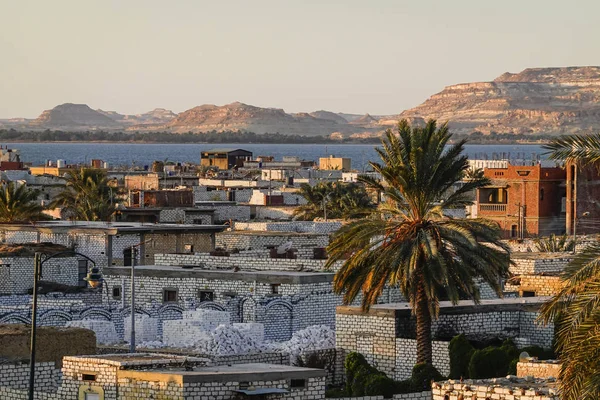 Oasis Siwa Égypte Horizon Siwa Lac Siwa — Photo