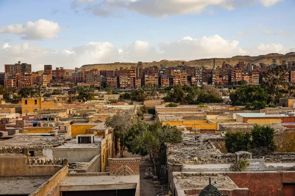 Cairo Egito Bairro Mansheya Nasir Pôr Sol — Fotografia de Stock