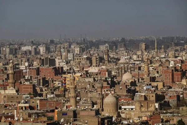 Cairo Egypte Skyline Van Cairo Gezien Vanaf Het Terrein Van — Stockfoto