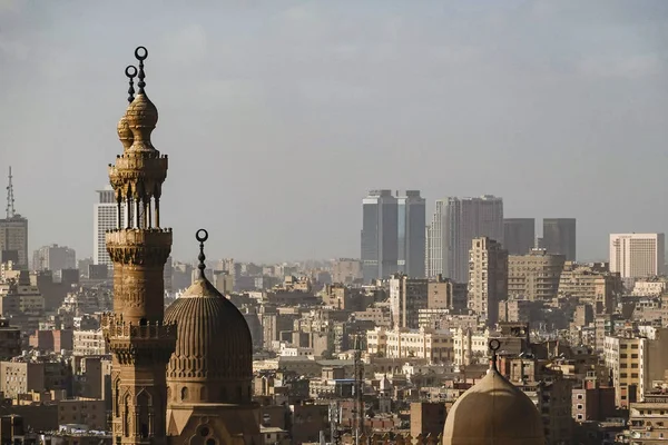 Cairo Egypte Masjed Almahmodyah Moskee Minaret — Stockfoto