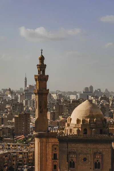 Cairo Egypte Masjed Almahmodyah Moskee Minaret — Stockfoto