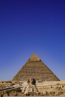 Kahire, Mısır Giza Piramitleri ve Sfenks.