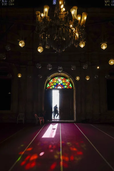 Cairo Egipto Personas Que Entran Interior Mezquita Muhammed Ali — Foto de Stock