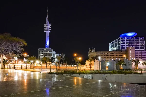 Tel Aviv Israel Downtown Tel Aviv Night — Stock Photo, Image